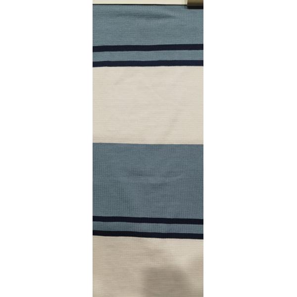 Not Easy To Deform And Breathable And Elastic Striped Knit Fabric For T-Shirt