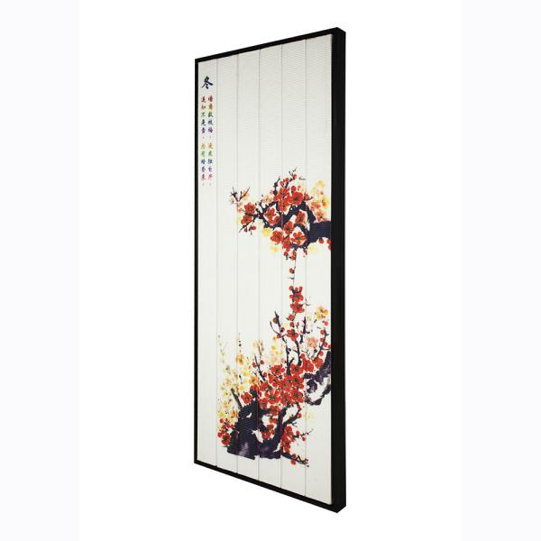 Washable Winter Ribbon Painting 29 X 13 Inch Size Easy To Hang With Outer Frame