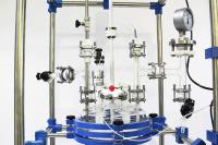 Sistema completamente selado de vidro químico de processamento seguro do reator