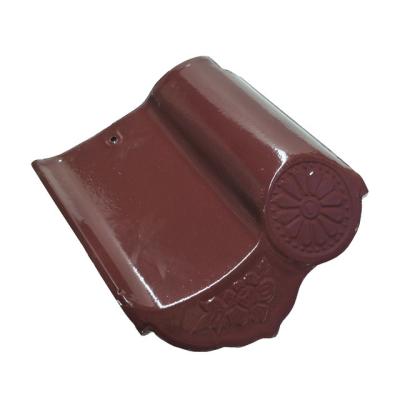 House Villa Glazed Terracotta Roof Tiles Spanish Grey Red Building Material