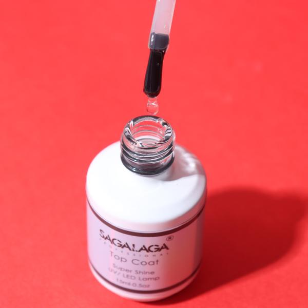 85G Long Lasting High Glossy Top Coat Rich Pigment Gel Polish Base Coat and No Wipe Top Coat Shiny Diamond Gel CPSR Certified