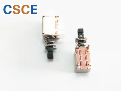 250V Input Output Connectors 8 Pin Miniature Right Angle Tact Switch 0.5A 50V