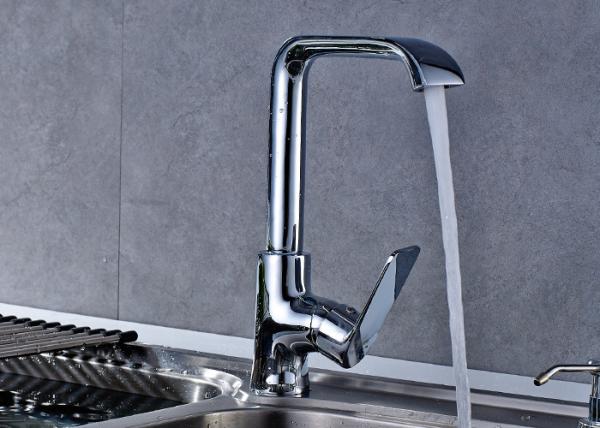 Ceramic Cartridge Kitchen Sink Taps , Single Hole Kitchen Faucet ROVATE