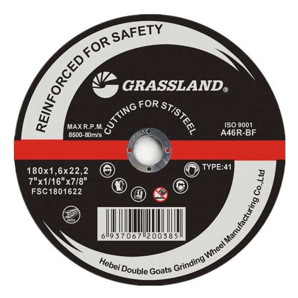 180x1.6mm 46 Grit Abrasive Metal Cutting Discs For Angle Grinder