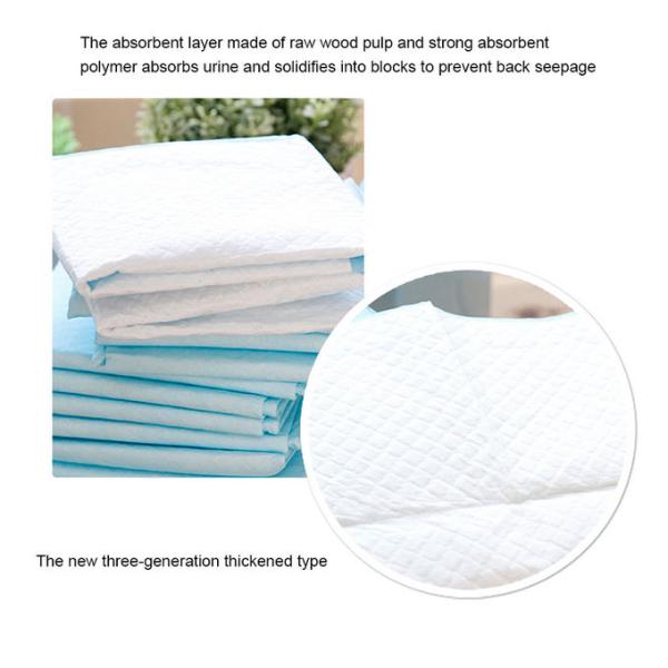 ISO Soft Cotton 600ml Pet Underpads Breathable Leakproof PE Film