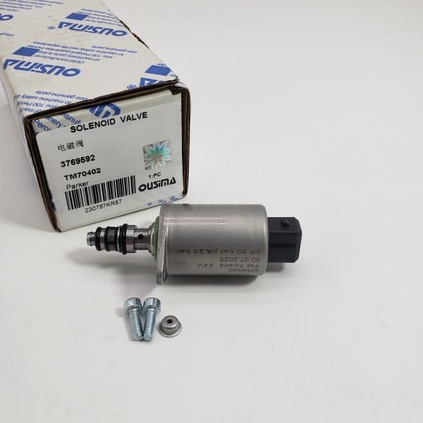 OUSIMA High Quality Hydraulic Solenoid Valve 3769592 TM70402 For Parker  Excavator