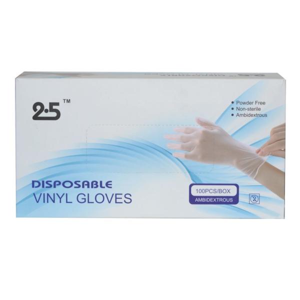 Impression de logo Gants en vinyle jetables en latex étanches pour le marché