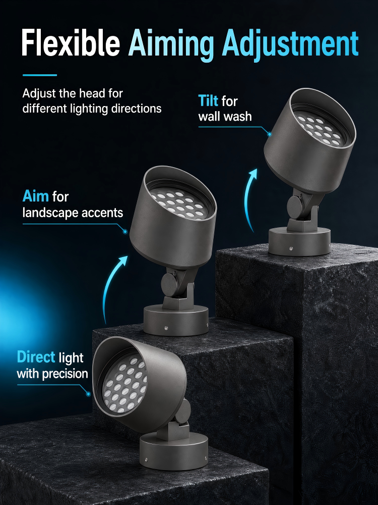CRANE R170 Multi Mount LED Flood Light 48W 60W Outdoor Landscape Uplight For Exterior Lighting