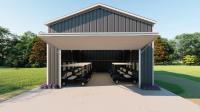China Custom Prefab Steel Structure Golf Car Garage Shed Shelter Steel Structure Garage