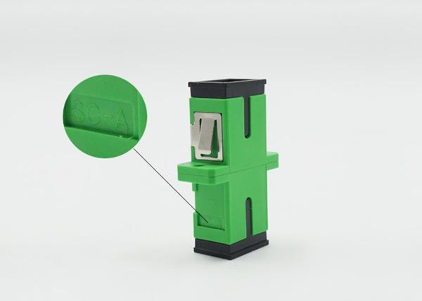 Green Plastic SC APC Fiber Adapter 1550nm Single Mode Fiber Adapter
