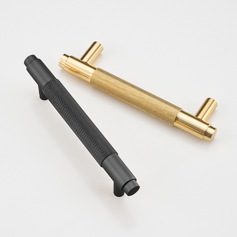 Classic Emboss T Handle Pull Dresser Knobs Handle Luxury Zinc Alloy Furniture Kitchen Cabinet Pull Handle Drawer