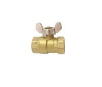 Bola de bronze Vlave da linha de 1/2 Npt com punho folheado a níquel