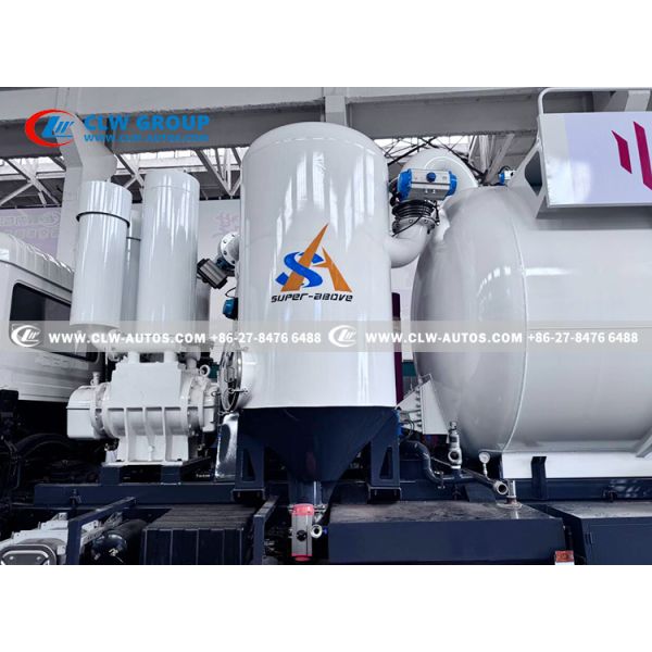 Dongfeng 6x4 Sand-Suction Truck with 12-15m³ Capacity, Cyclone Dust Collector & Two-Stage Overflow Protection
