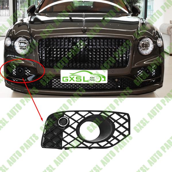 With Acc Black Right Front Bumper Air Guide Grille For Bentley Flying Spur 2020