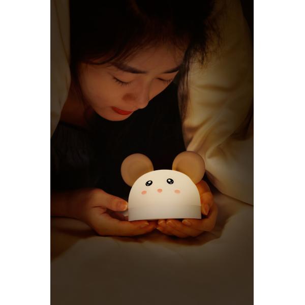 Lâmpada de brinquedo de silicone com silicone suave e 7 cores mudando