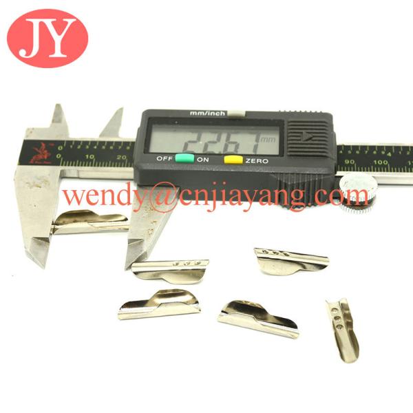Silver plating 22mm metal T tip barb clips for cord