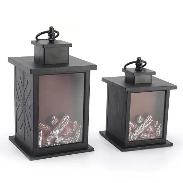 Project Installation Solar Power Supply Led Night Lights with Superior Flame Effect Light