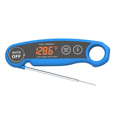 O instante do termômetro do alimento de Digitas da cozinha leu o automóvel fora de -50C-300C