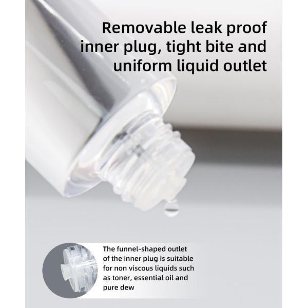 125ml 170ml Screw Cap PET Lotion Bottle For Makeup Remover Cosmetic Cleanser