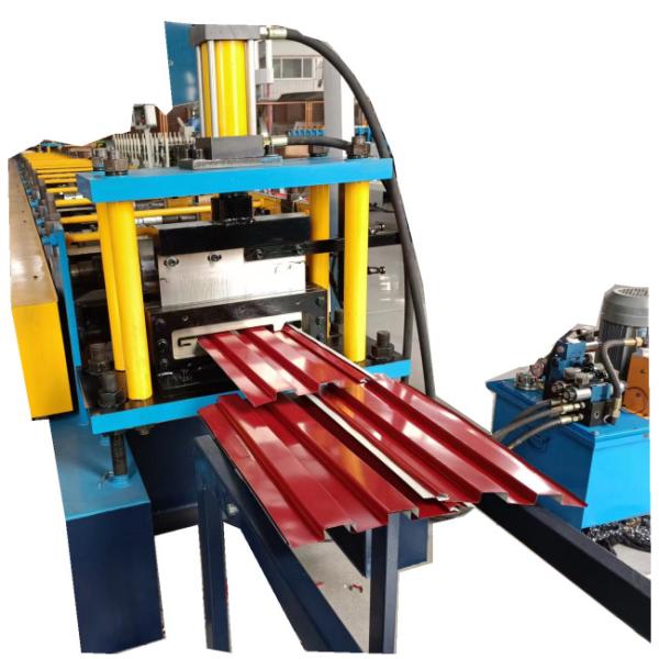 Wall Cladding Steel Sheet Roll Forming Machine 7.5 Kw Glazed Tile Machine