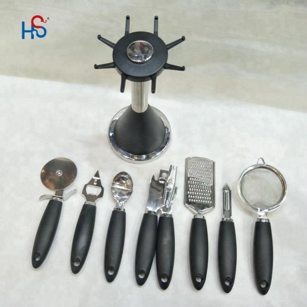 Stainless Steel Kitchen Gadget Set for Sustainable Cooking Tools and TPR Handle