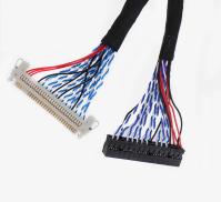 Black LVDS Cable Rated Voltage 300V Rated Temperature 105C 1-5m for Industrial Automation