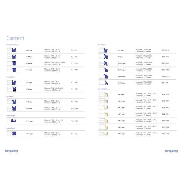 Taiwan Piston Rod Piston UN PU Material Excavator Hydraulic Oil Seals Hydraulic Cylinder For DingZ Rubber Oil Seal
