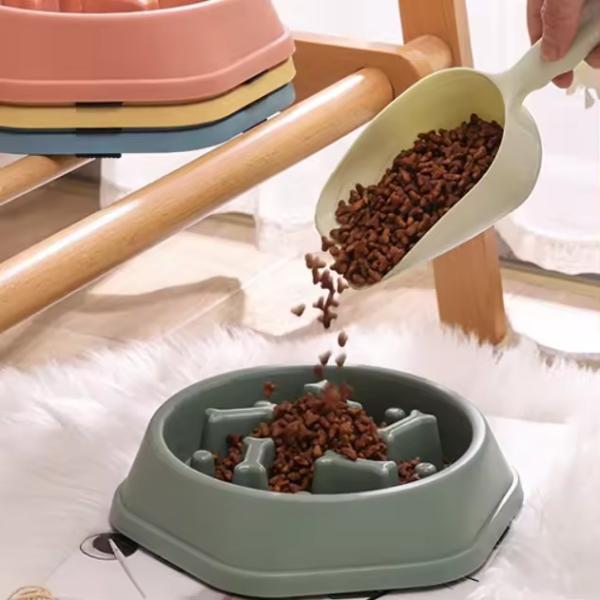 Anti Slip Slow Feeder Pet Bowls Round Anti Choke Feeding Bowl Eco Friendly