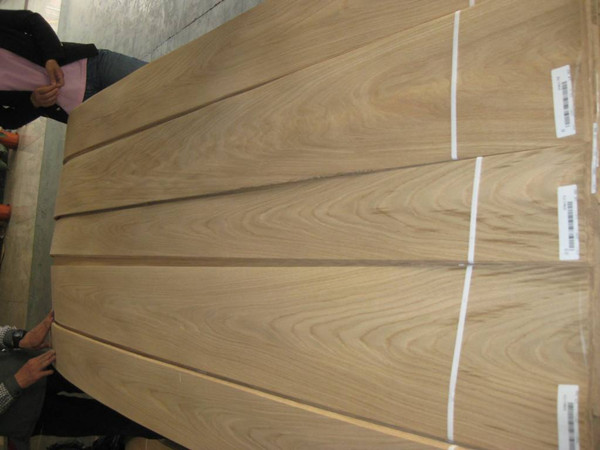 Natural American Whtie Oak Crown Cut Wooden Sliced Veneer With AAA Grade