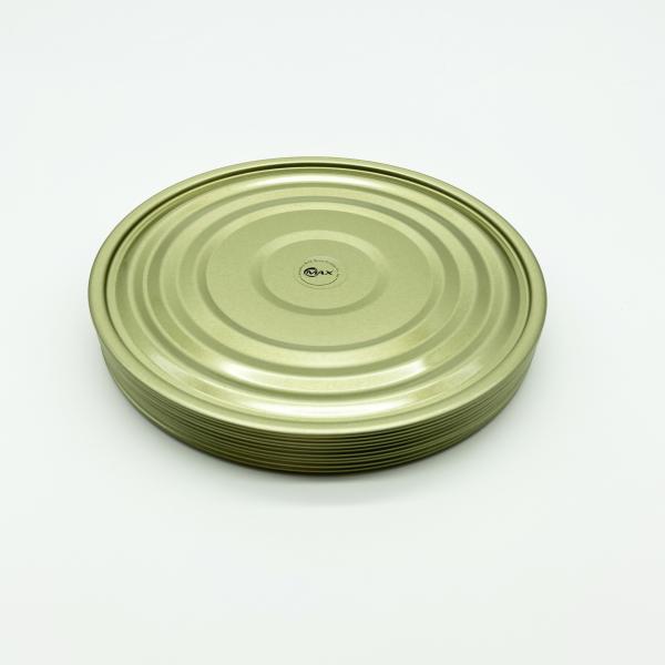 603 gold color Metal Can Lids, BPANI internal food safety lacquer, for canned milk powder and dairy food packing,
