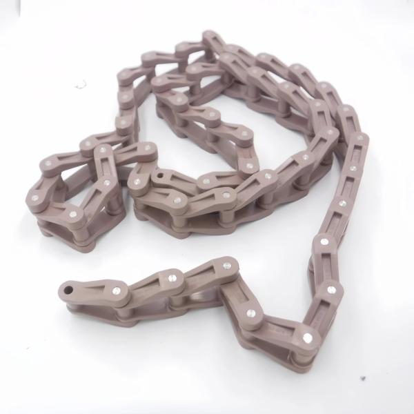NH78 Plastic crate conveyor chains  POM/PA6 for light industries