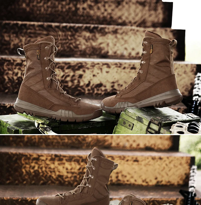 Wholesale High Quality Outdoor Hiking Boots Breathable Men's Tactical Boots