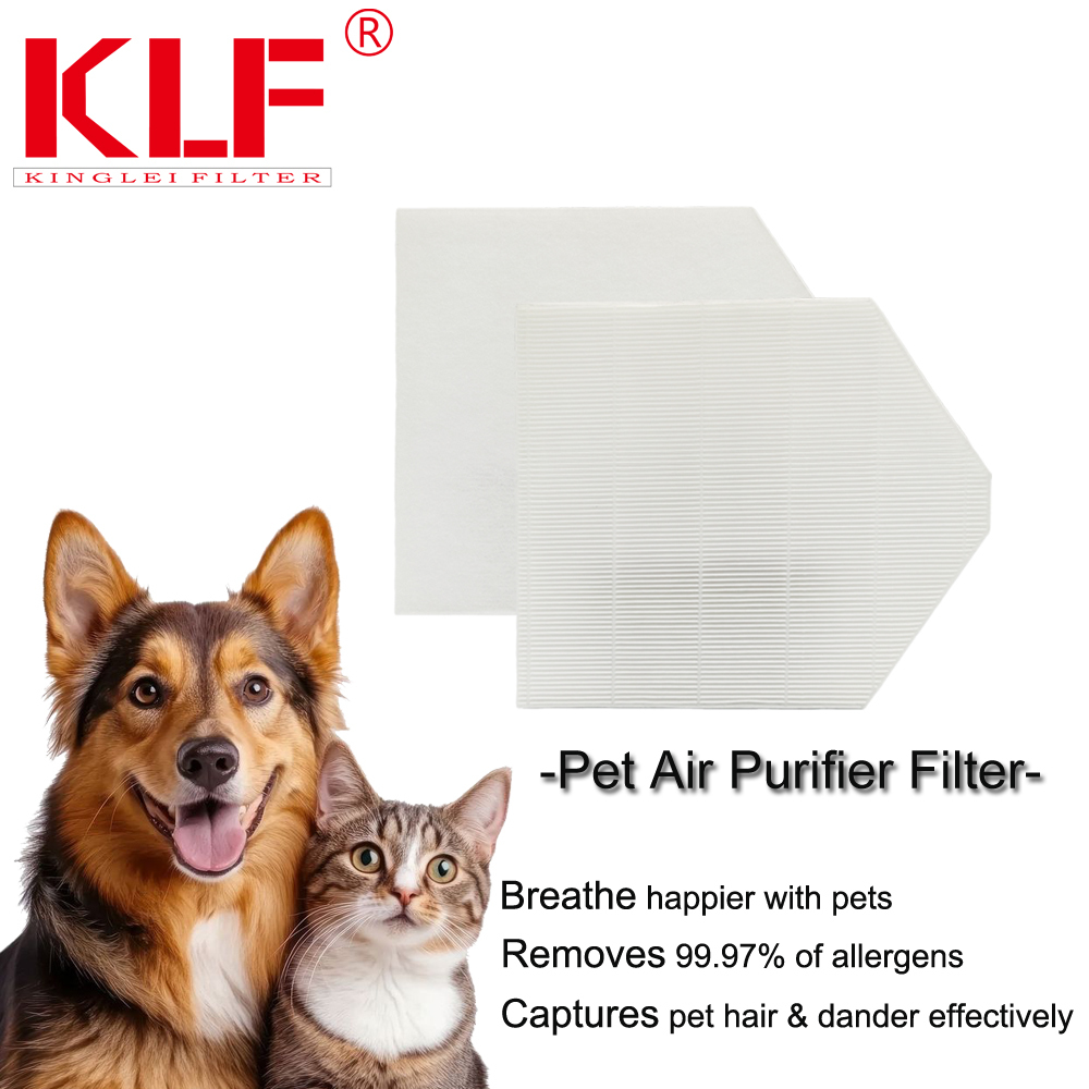 Dual-Layer H13 HEPA Air Purifier Filter for Pet Odor Elimination and Hair Capture
