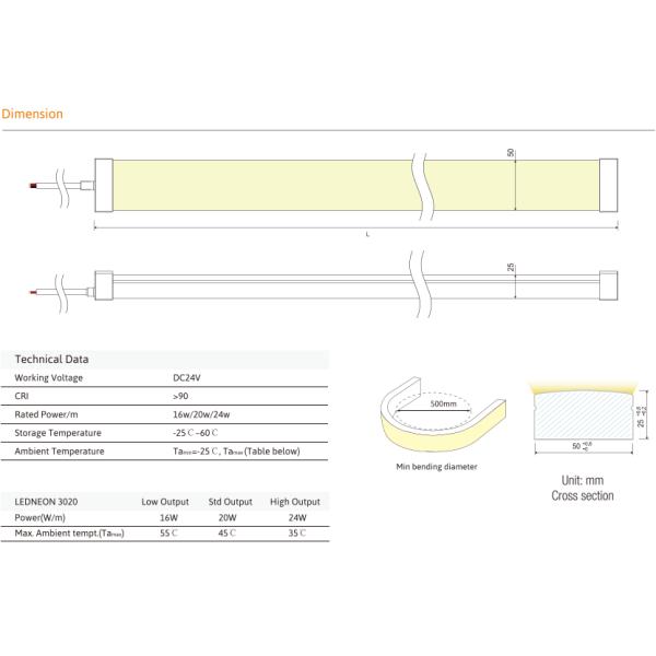 LEDCORP® Neon Flex / Top Bend Digital Suitable for Surrounding and Auxiliary Lighting