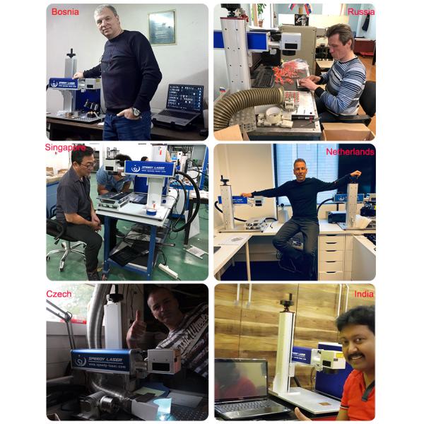 Машина отметки лазера волокна браслета колец, машина маркировки лазера колец украшений с роторным прибором