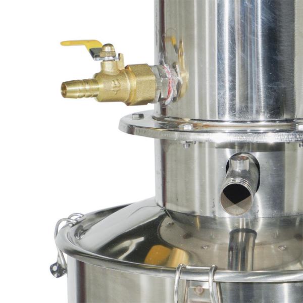 304 Stainless Steel Water Distiller Machine 10L N.W 7.5 Exterior Size mm Dia 335*830