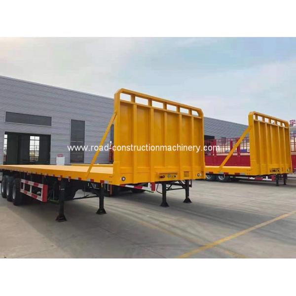 трейлер тележки цапфы 80ton 3 планшетный Semi для грузового транспорта