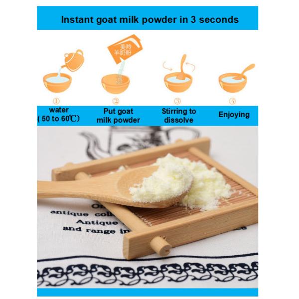 HALAL Cream White Sterilized Natural Goat Milk Powder