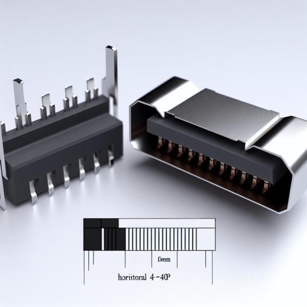 1.0mm Pitch FPC Connector Horizontal SMT Type 4-40P