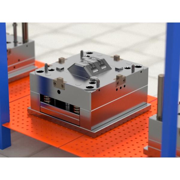 Кронштейн закрытой ременной вилки МЯТЛИКА прозрачный бортовой (1*2)/холодная прессформа No.22728 /Three-plates бегуна