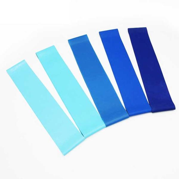 Blue Colors Latex Stretch postpartum recovery Resistance Exercise Bands  60×50×0.4cm