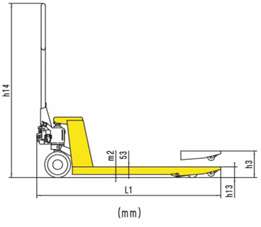Handling Equipment Handle Pallet Truck , Quick Lift Manual Pallet Truck
