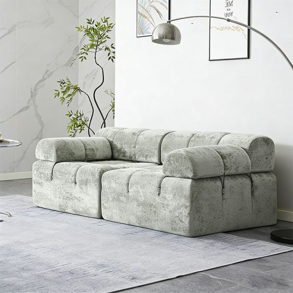 Modern Living Room Furniture Set Convertible Couch Bed Sectional Sofa Wholesale Foam Compression