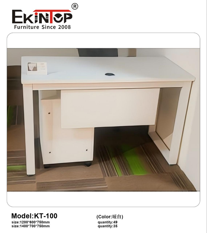 Ekintop Office Desk Furniture Executive CEO Manager L Shape Modular Wooden Office Desk Set
