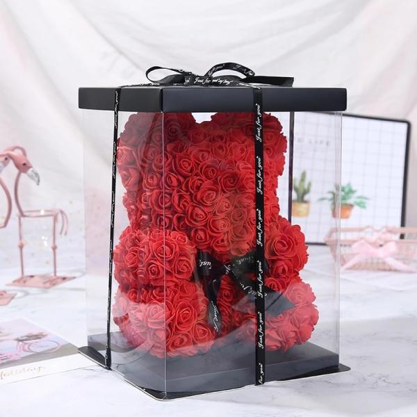 2021 Most Hot Selling Gift 40cm Rose Bear In Gift Box