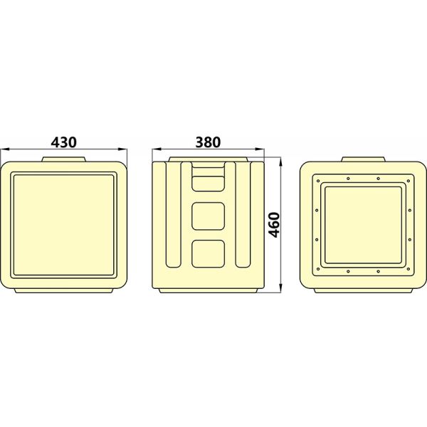 Syntax MD1 Three Phase 63A/5P HDPE Portable Distribution Box IP67 Waterproof for Stage Light Applications