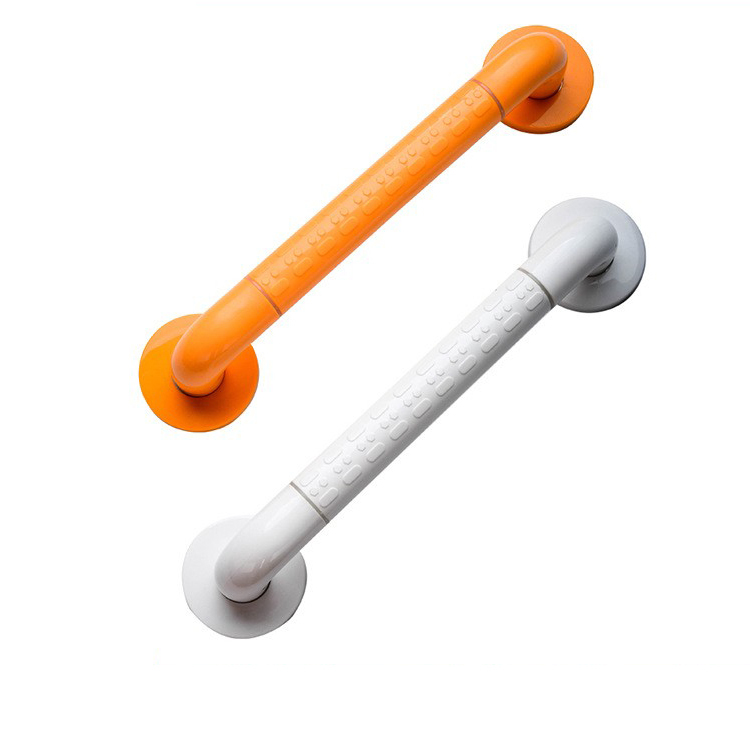 High Quality Non-Slip Toilet Armrest Grab Bar Stainless Steel Nylon Surface Wholesale Disabled Toilet Accessories Bathroom