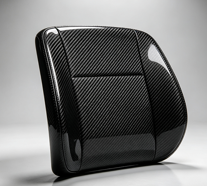 High Strength Carbon Fiber Sheets Custom Shape Seat Back Panels Lightweight