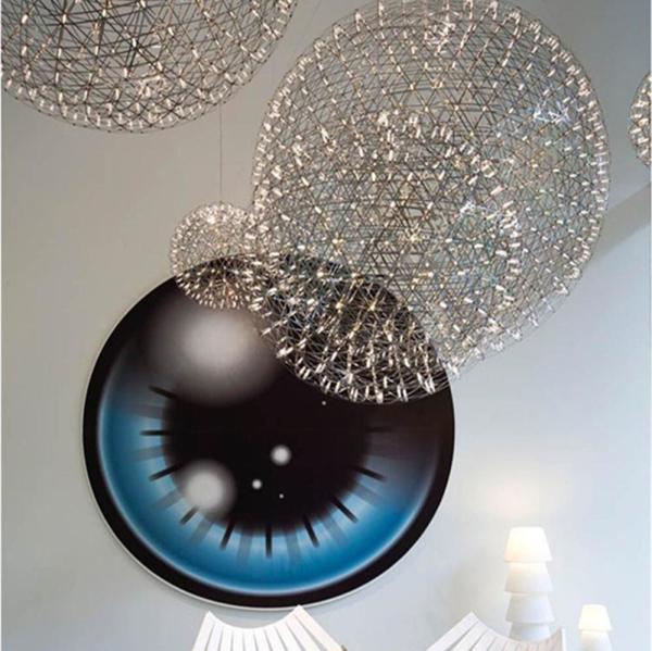 Modern brief spark ball LED Pendant Light fixture Firework Chandelier Raimond Suspension Light(WH-MI-79)