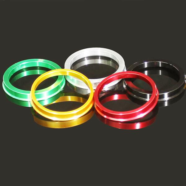 Super Thin Aliuminum CNC Custom Hub Centric Rings With Anodize Coatings OD73.0 ID65.1